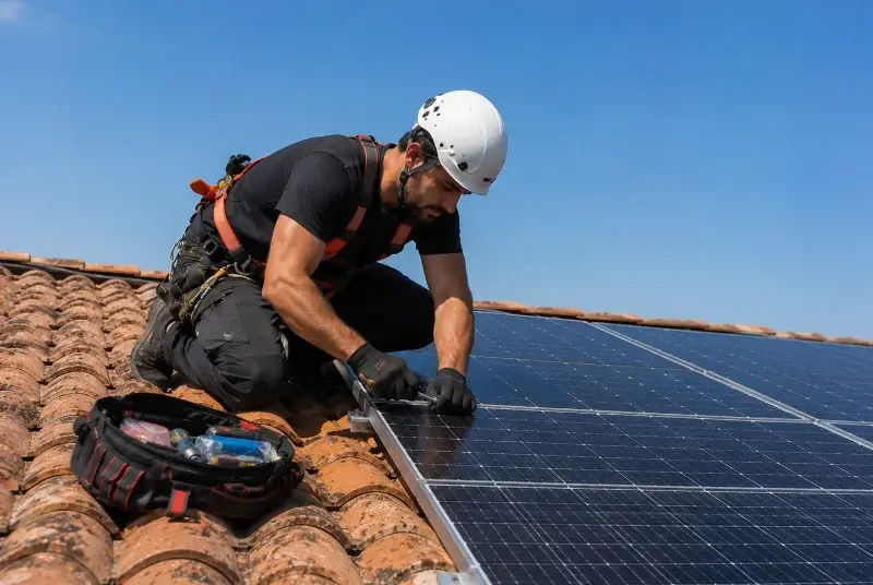Maintenance et monitoring de panneaux solaires à Livet-et-Gavet